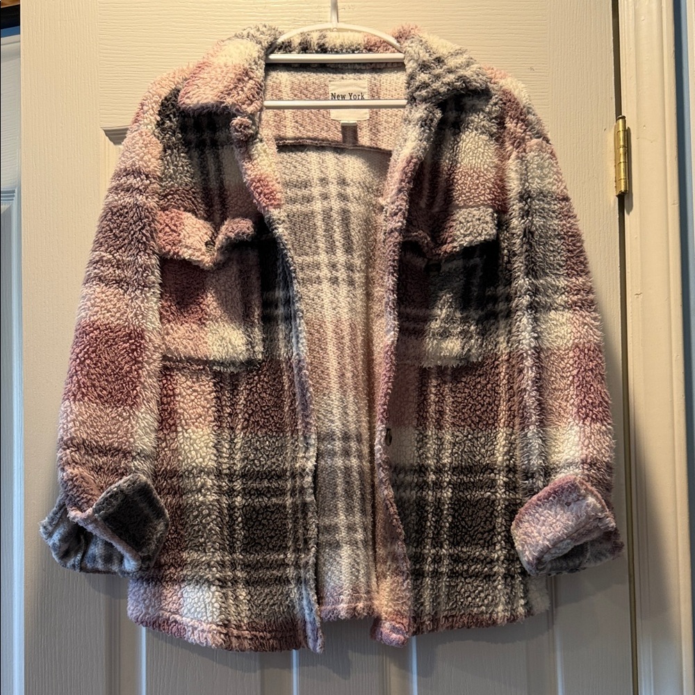Plaid Sherpa Jacket
